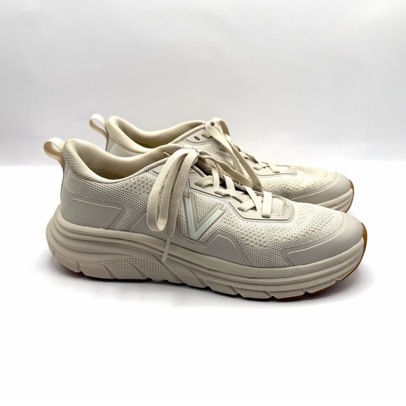 Vionic Walk Max White Knit Lace-up Sneaker Women’s Shoes sizes 9.5